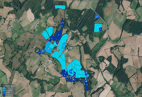 Cartographies des végétations de fermes