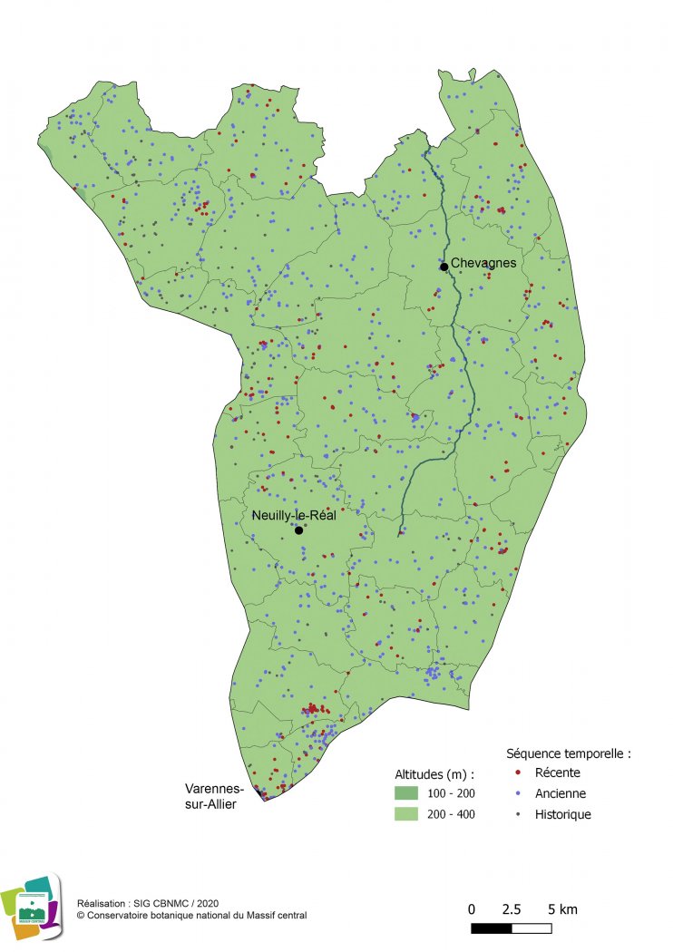 Relevés floristiques de la Sologne bourbonnaise