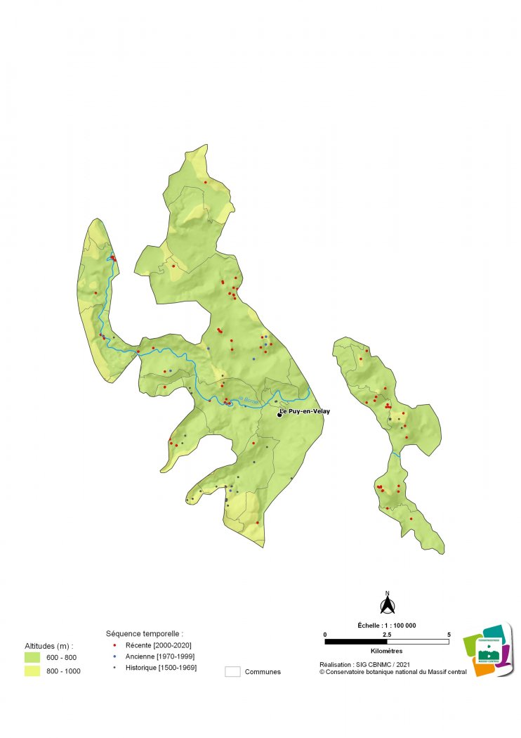 Relevés floristiques du Bassin du Puy-en-Velay