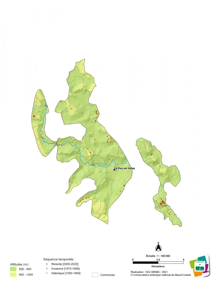 Relevés phytosociologiques du Bassin du Puy-en-Velay