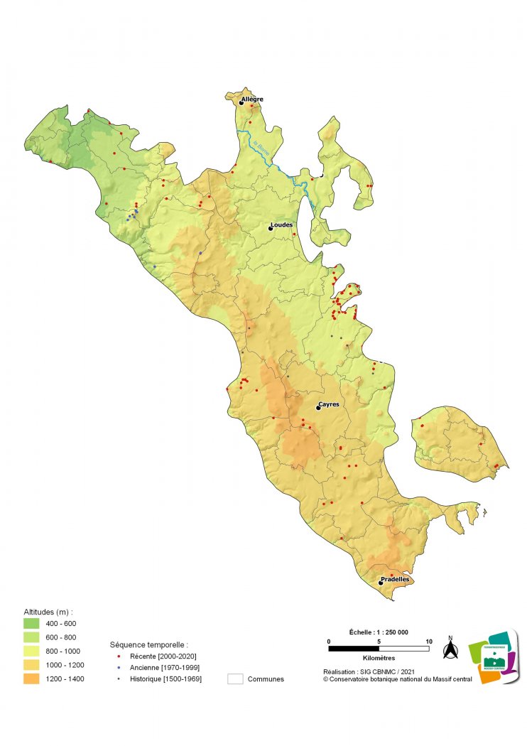 Relevés floristiques du Devès
