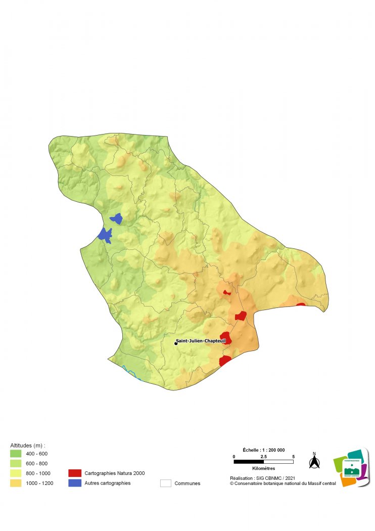 Cartographie du Meygal