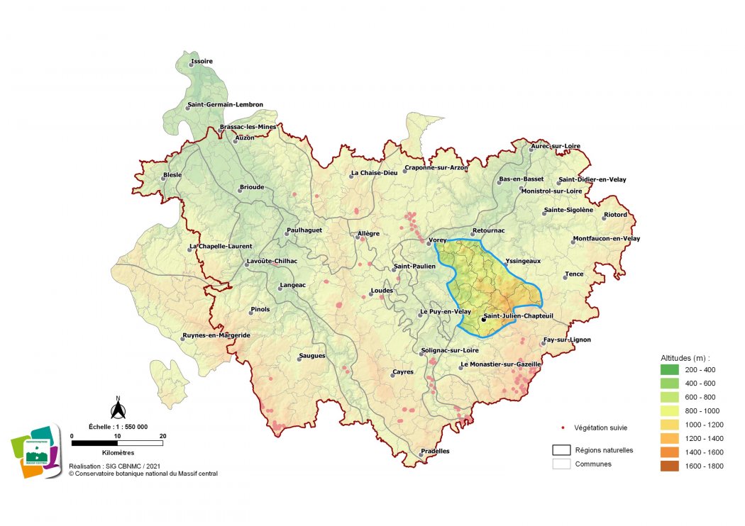 Suivi de végétations et d'habitats du Meygal