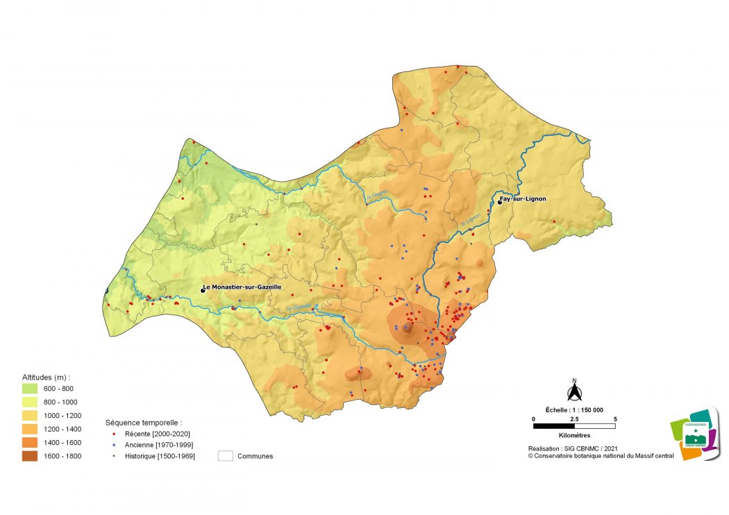 Relevés floristiques du Mézenc