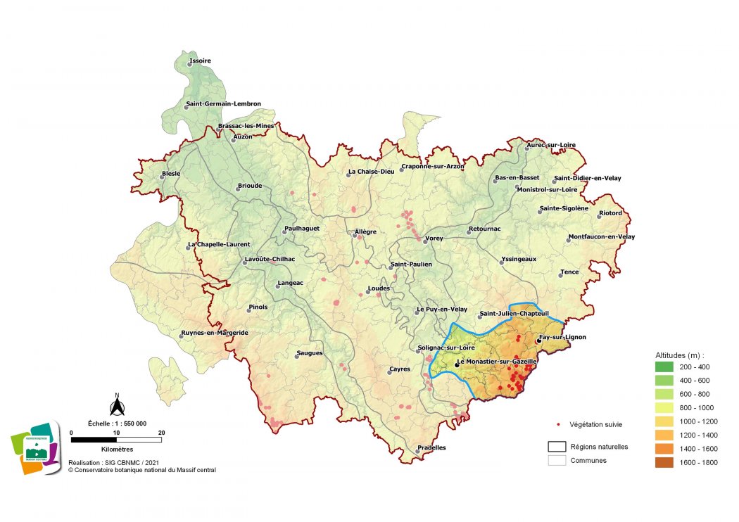 Suivi de végétations et d'habitats du Mézenc