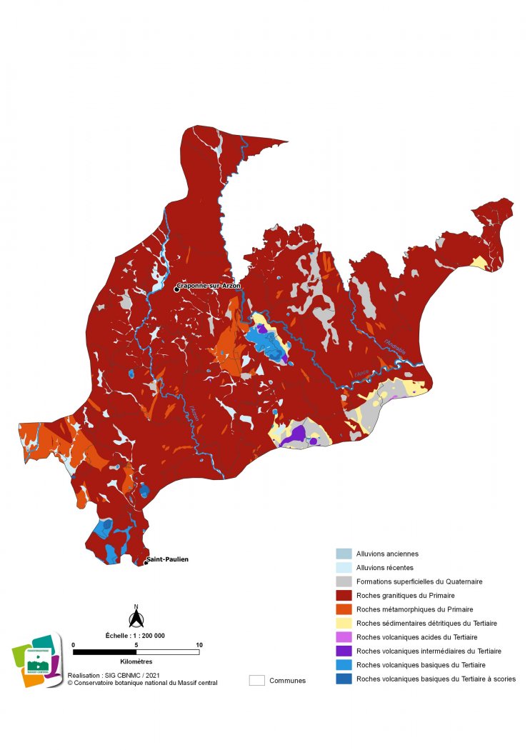 Géologie des Plateaux du Forez