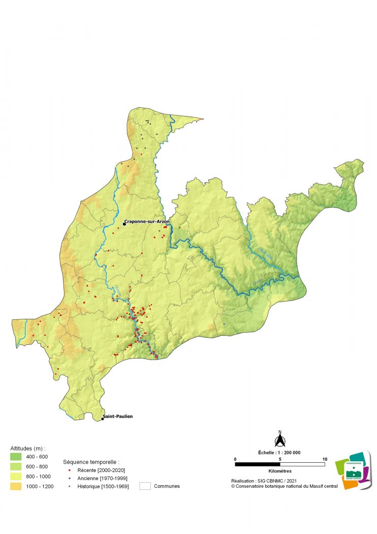 Relevés phytosociologiques des Plateaux du Forez