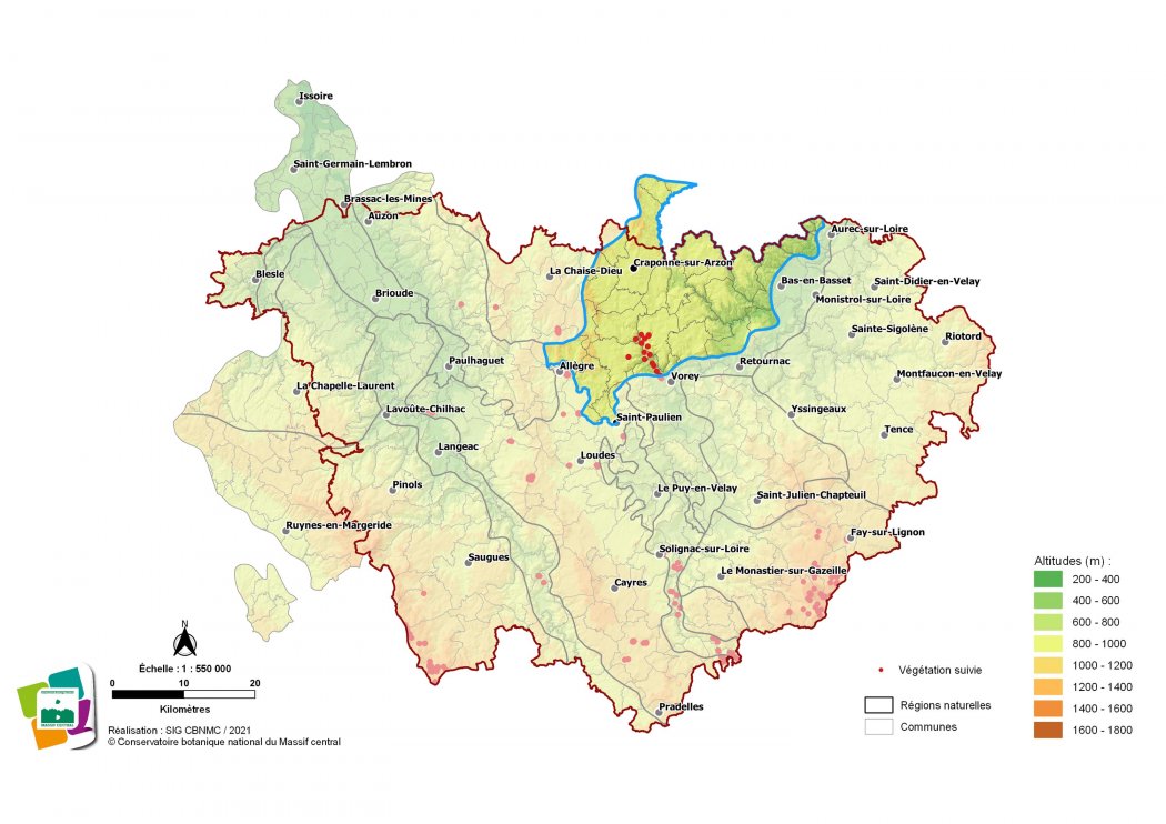 Suivi de végétations et d'habitats des Plateaux du Forez