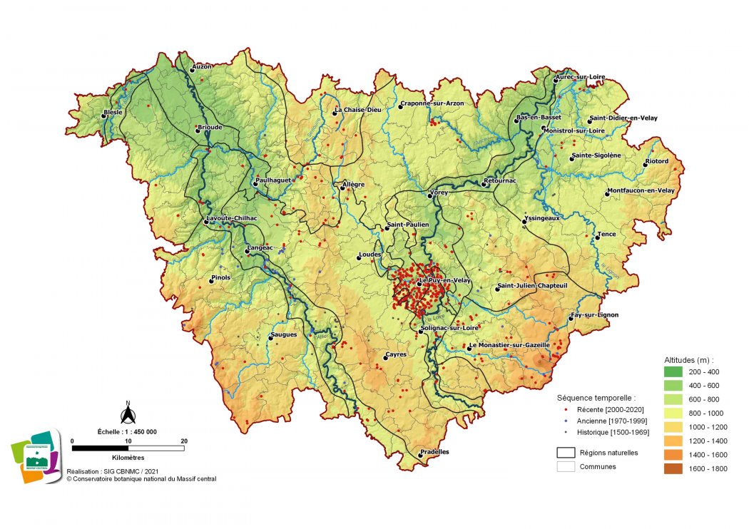 Relevés floristiques de la Haute-Loire