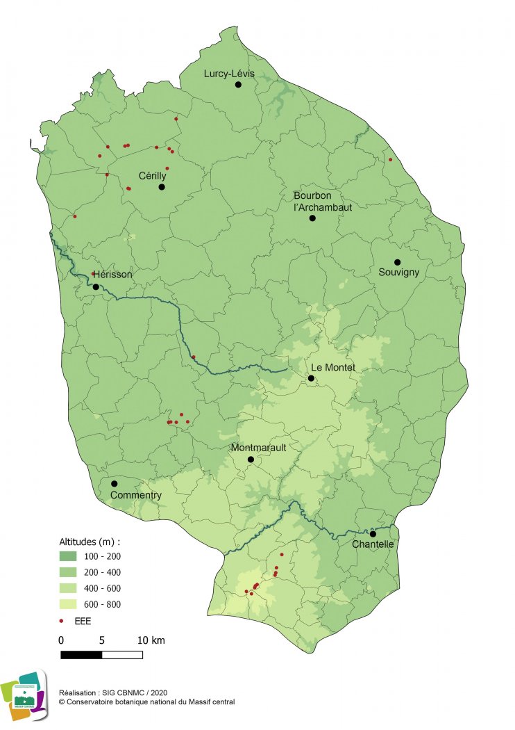 Espèces exotiques envahissantes de la Forêt et bocage bourbonnais