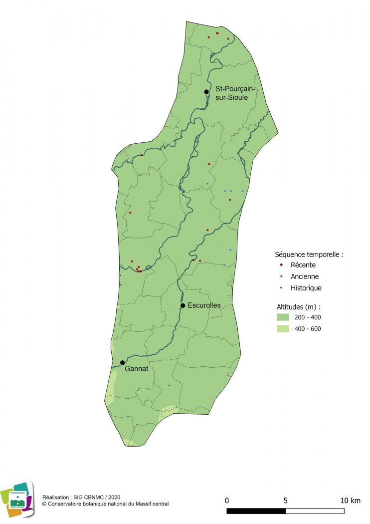Relevés floristiques de la Limagne de Gannat et St Pourçain
