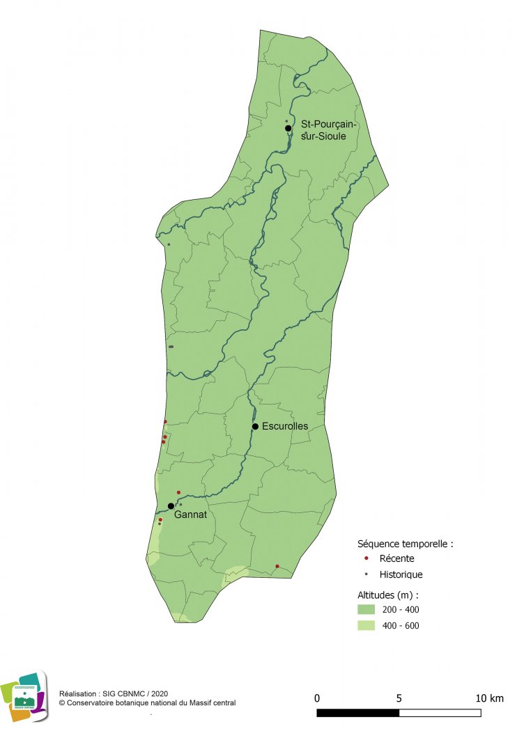 Relevés floristiques de la Limagne de Gannat et St Pourçain