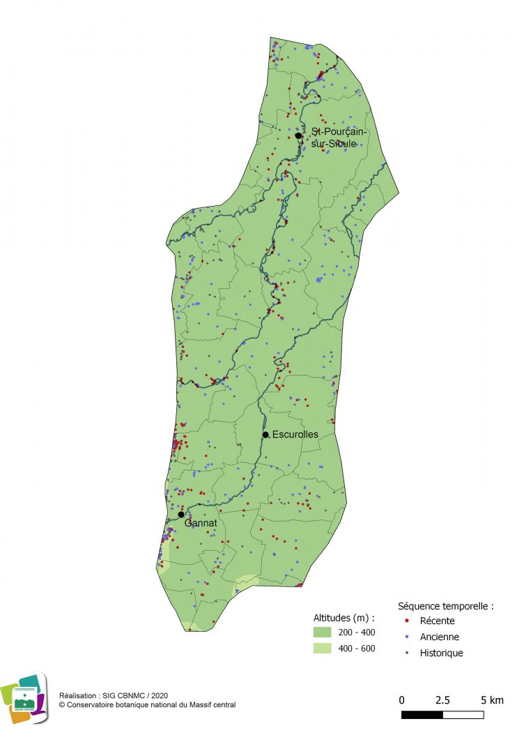 Relevés floristiques de la Limagne de Gannat et St Pourçain