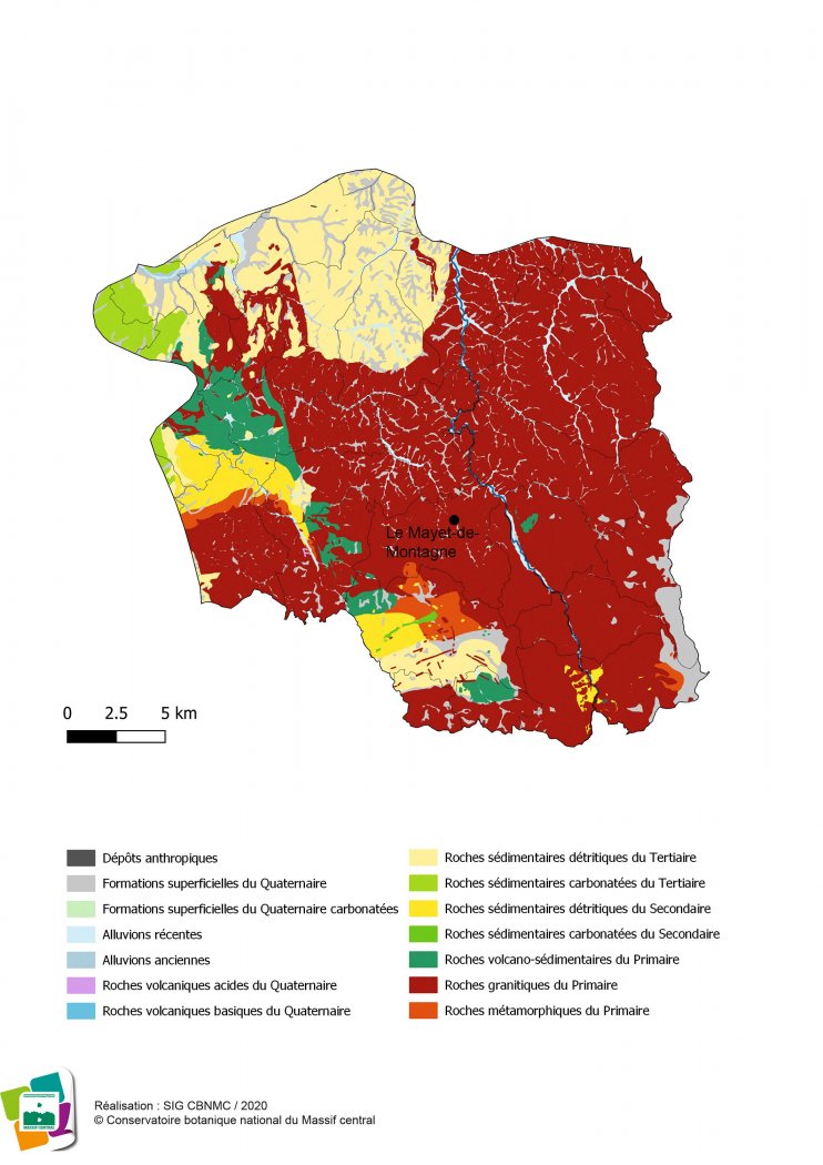 Géologie de la Montagne bourbonnaise