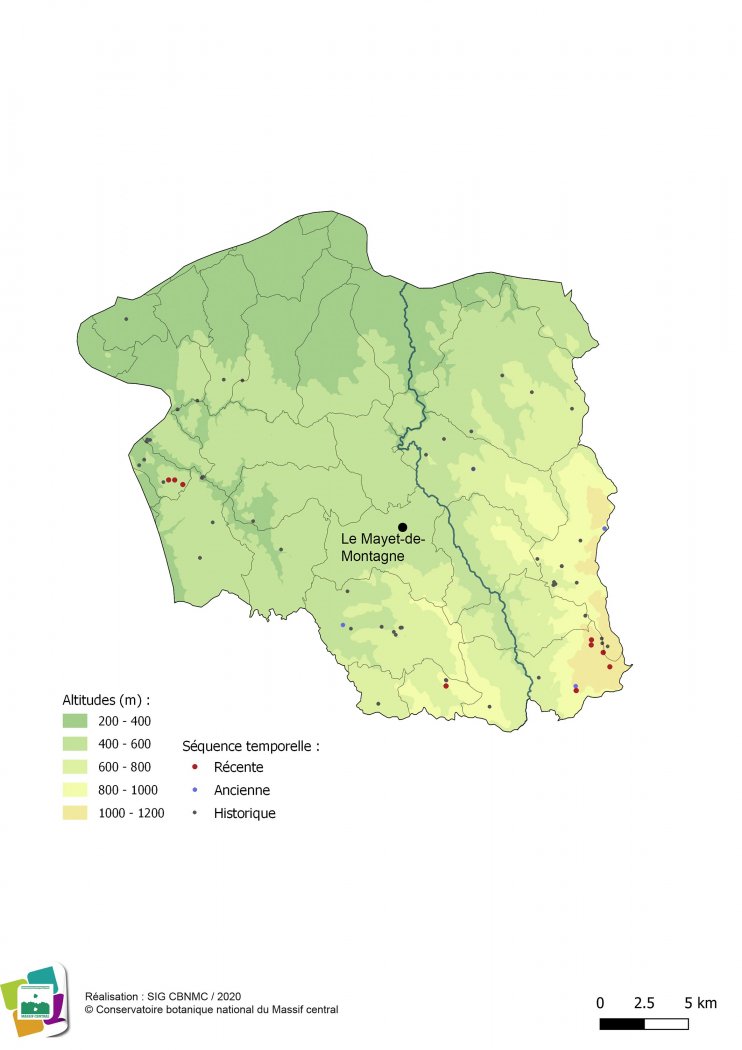 Relevés floristiques de la Montagne bourbonnaise
