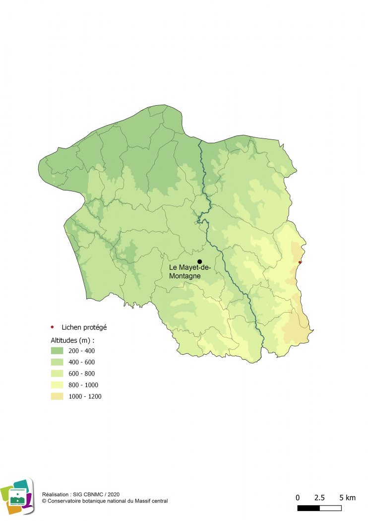 Taxons indigènes protégés de la Montagne bourbonnaise