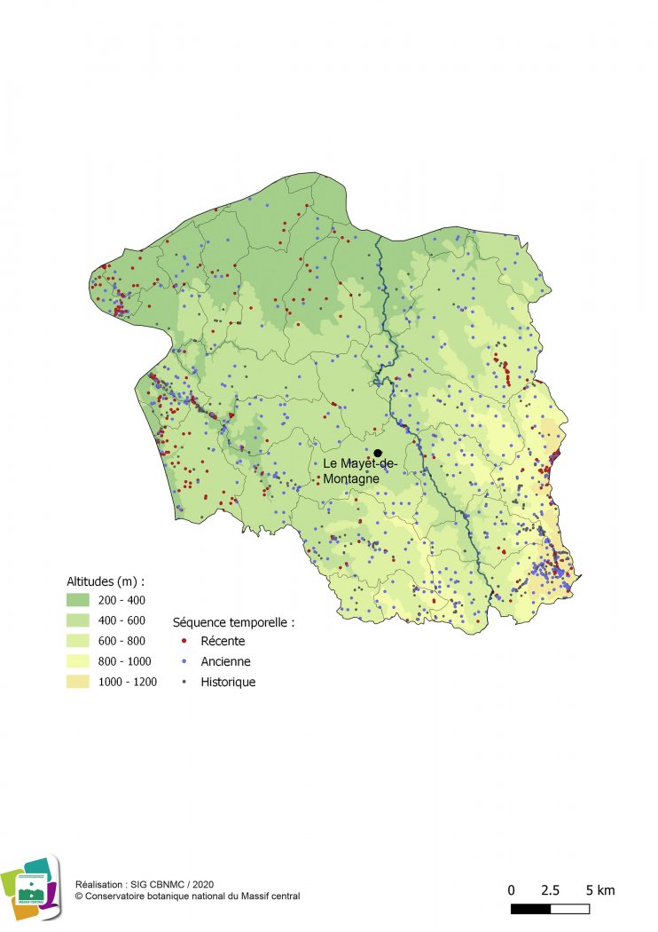 Relevés floristiques de la Montagne bourbonnaise