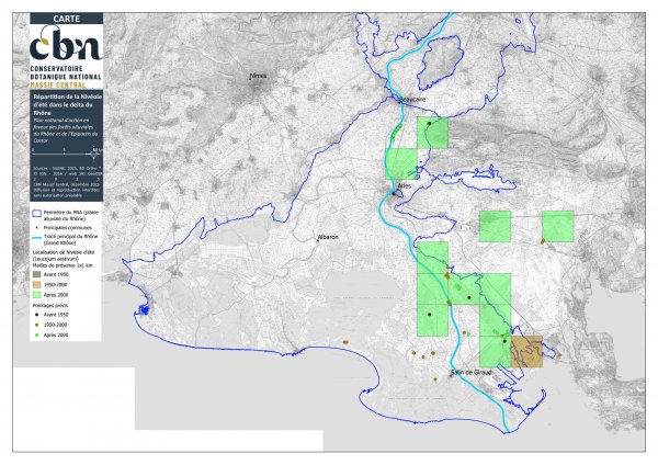 Carte de bilan de la Nivéole d’été