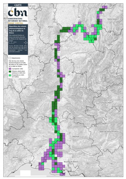 Synthèse cartographique des relevés 2025