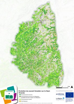 Couvert forestier - Haut-Vivarais