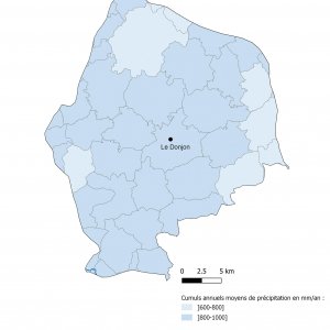 Pluviométrie du Bocage des Basses Marches du Bourbonnais
