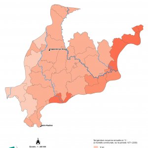 Isothermes des Plateaux du Forez