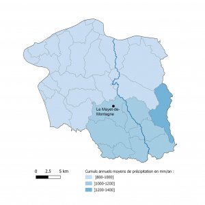 Pluviométrie de la Montagne bourbonnaise